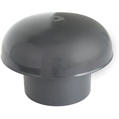 FIRST PLAST CDVM100A Lüftungskappe - 100 mm PVC, Schwarz FIRST PLAST CDVM100A Lüftungskappe - 100 mm PVC, Schwarz