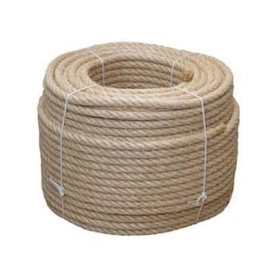 Cofan CUERDA SISAL 4 CABOS 8 MM 100 MTS NATURAL Unid: 1 Cofan CUERDA SISAL 4 CABOS 8 MM 100 MTS NATURAL Unid: 1