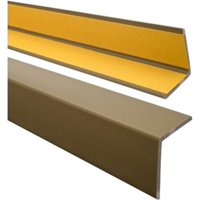 Garmin Winkelprofil PVC 40x40 mm selbstklebend Messing, 100 cm Elastischer Eckschutz & Abschlussleiste, für Wand-, Möbel- & Türkanten, feuchtigkeitsbeständig, leicht zu montieren Garmin Winkelprofil PVC 40x40 mm selbstklebend Messing, 100 cm Elastischer Eckschutz & Abschlussleiste, für Wand-, Möbel- & Türkanten, feuchtigkeitsbeständig, leicht zu montieren