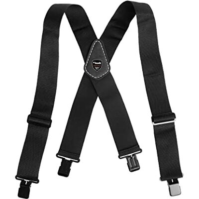 kwb Hosenträger (100 cm lang, 5,1 cm breit, elastisch, im Rückenteil mit Lederplatte verstärkt) kwb Hosenträger (100 cm lang, 5,1 cm breit, elastisch, im Rückenteil mit Lederplatte verstärkt)