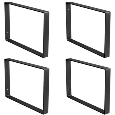 Amig – Set mit 4 rechteckigen Regalwinkeln für Industrieregale – 211 x 311 x 30 mm – Mattschwarzer Stahl – Wandhalterung für Regale – Funktionales und robustes Design – Ideal für Wandregale Amig – Set mit 4 rechteckigen Regalwinkeln für Industrieregale – 211 x 311 x 30 mm – Mattschwarzer Stahl – Wandhalterung für Regale – Funktionales und robustes Design – Ideal für Wandregale
