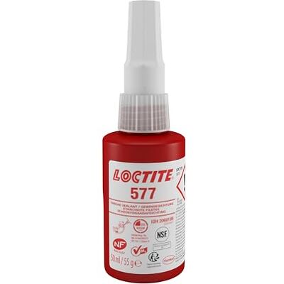 Loctite 577 Gewindedichtung, mittelfest für Rohre und Metall, Gelb, 1x50ml Loctite 577 Gewindedichtung, mittelfest für Rohre und Metall, Gelb, 1x50ml