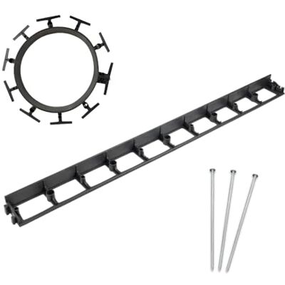 bepco Rasenkante Pflasterkante 10er Set (LxH: 100 x 4,5 cm) Flexible & Robustes Gartenabgrenzung für Rasen, Beet und Pflaster aus recyceltem Kunststoff, mit 30x Stahl-Erdanker (verzinkt) bepco Rasenkante Pflasterkante 10er Set (LxH: 100 x 4,5 cm) Flexible & Robustes Gartenabgrenzung für Rasen, Beet und Pflaster aus recyceltem Kunststoff, mit 30x Stahl-Erdanker (verzinkt)