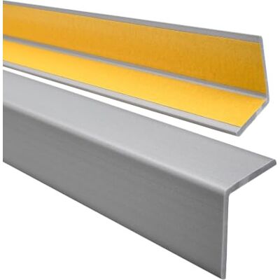Garmin Winkelprofil PVC 40x40 mm selbstklebend Silber, 90 cm Elastischer Eckschutz & Abschlussleiste, für Wand-, Möbel- & Türkanten, feuchtigkeitsbeständig, leicht zu montieren Garmin Winkelprofil PVC 40x40 mm selbstklebend Silber, 90 cm Elastischer Eckschutz & Abschlussleiste, für Wand-, Möbel- & Türkanten, feuchtigkeitsbeständig, leicht zu montieren