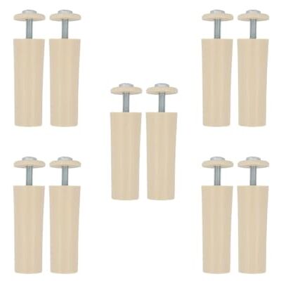 Amig 10er-Pack Anschläge für Rollläden Stoßdämpfer mit M5-Rostschutzschraube und Außenunterlegscheibe Wetterbeständig Länge: 60 mm Elfenbein Amig 10er-Pack Anschläge für Rollläden Stoßdämpfer mit M5-Rostschutzschraube und Außenunterlegscheibe Wetterbeständig Länge: 60 mm Elfenbein