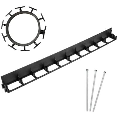 bepco Rasenkante Pflasterkante 10er Set (LxH: 100 x 7,9 cm) Flexible & Robustes Gartenabgrenzung für Rasen, Beet und Pflaster aus recyceltem Kunststoff, mit 30x Stahl-Erdanker (verzinkt) bepco Rasenkante Pflasterkante 10er Set (LxH: 100 x 7,9 cm) Flexible & Robustes Gartenabgrenzung für Rasen, Beet und Pflaster aus recyceltem Kunststoff, mit 30x Stahl-Erdanker (verzinkt)