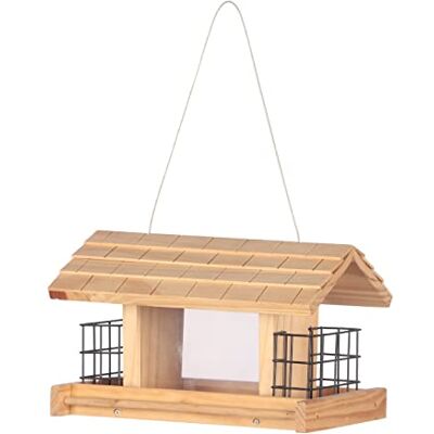 Dehner Natura Premium Wildvogel Futterhaus Aosta, Futterstation für Wildvögel, Vogelhaus robust / hängend, inkl. Aufhängevorrichtung, ca. 17.5 x 19 x 28 cm, aus FSC-zertifiziertem Kiefernholz, braun Dehner Natura Premium Wildvogel Futterhaus Aosta, Futterstation für Wildvögel, Vogelhaus robust / hängend, inkl. Aufhängevorrichtung, ca. 17.5 x 19 x 28 cm, aus FSC-zertifiziertem Kiefernholz, braun