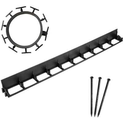 bepco Rasenkante Pflasterkante 10er Set (LxH: 100 x 7,9 cm) Flexible & Robustes Gartenabgrenzung für Rasen, Beet und Pflaster aus recyceltem Kunststoff, mit 30x Kunststoff-Erdanker bepco Rasenkante Pflasterkante 10er Set (LxH: 100 x 7,9 cm) Flexible & Robustes Gartenabgrenzung für Rasen, Beet und Pflaster aus recyceltem Kunststoff, mit 30x Kunststoff-Erdanker