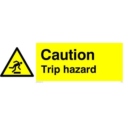 Viking L31 Warnschild mit Aufschrift"Caution Trip Hazard", 300 x 100 mm, 5 Stück Viking L31 Warnschild mit Aufschrift"Caution Trip Hazard", 300 x 100 mm, 5 Stück