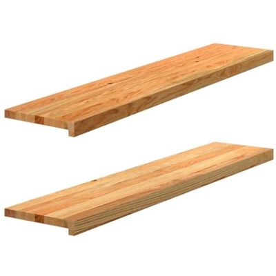 vidaXL Hellbraun 120x30x2 cm Massiv Eichenfensterbank - Fenstertyp vidaXL Hellbraun 120x30x2 cm Massiv Eichenfensterbank - Fenstertyp