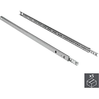 Emuca 3009505 5 Sets (10 Stück) Schubladenführungen, teilauszug mit Rollen 17mm x 182mm Emuca 3009505 5 Sets (10 Stück) Schubladenführungen, teilauszug mit Rollen 17mm x 182mm