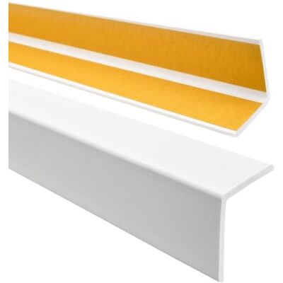 Garmin Winkelprofil PVC 27x27 mm selbstklebend Weiß, 200 cm Elastischer Eckschutz & Abschlussleiste, für Wand-, Möbel- & Türkanten, feuchtigkeitsbeständig, leicht zu montieren Garmin Winkelprofil PVC 27x27 mm selbstklebend Weiß, 200 cm Elastischer Eckschutz & Abschlussleiste, für Wand-, Möbel- & Türkanten, feuchtigkeitsbeständig, leicht zu montieren