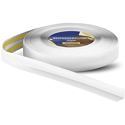 DQ-PP WEICHSOCKELLEISTE 10m Weiss 18x18mm PVC selbstklebend Knickwinkel Fussleisten Gummileiste Sockelleiste Winkelprofil Abschlussleiste Bodenleiste DQ-PP WEICHSOCKELLEISTE 10m Weiss 18x18mm PVC selbstklebend Knickwinkel Fussleisten Gummileiste Sockelleiste Winkelprofil Abschlussleiste Bodenleiste