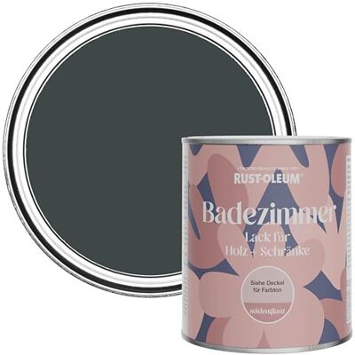 Rust-Oleum Black Moisture Resistant Bathroom Wood and Cabinet Paint in Satin Finish Black Sand 750ml Rust-Oleum Black Moisture Resistant Bathroom Wood and Cabinet Paint in Satin Finish Black Sand 750ml
