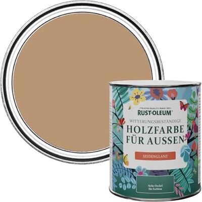 Rust-Oleum Holzfarbe Für Aussen, Wetterschutz, Seidenglanz, 750 ml, Lehm Rust-Oleum Holzfarbe Für Aussen, Wetterschutz, Seidenglanz, 750 ml, Lehm