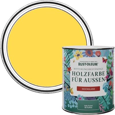 Rust-Oleum Gartenfarbe, schimmelresistent, hochglanz, 750 ml, Zitronensorbet Rust-Oleum Gartenfarbe, schimmelresistent, hochglanz, 750 ml, Zitronensorbet