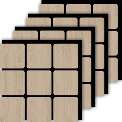 dedeco Akustikpaneel Block 4er-Set Farbe Oak Schallabsorption, Lärmschutz, Wandverkleidung & Deckenpaneel Holzoptik, Schalldämmung, Akustikverbesserung Dekoratives Design, Raumakustik dedeco Akustikpaneel Block 4er-Set Farbe Oak Schallabsorption, Lärmschutz, Wandverkleidung & Deckenpaneel Holzoptik, Schalldämmung, Akustikverbesserung Dekoratives Design, Raumakustik