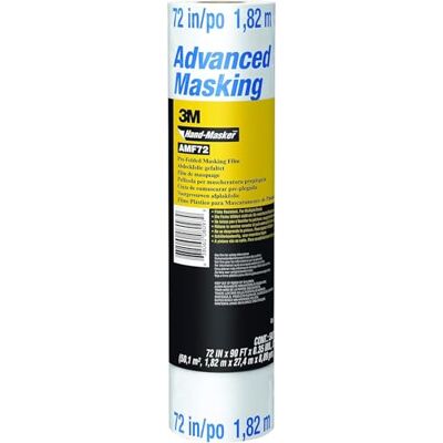 3M Abdeckfolie für Hand-Masker M3000, vorgefaltet, Transparent 1 Rolle 1,82 m x 27,4 m Schützt Oberflächen vor Farbspritzern 3M Abdeckfolie für Hand-Masker M3000, vorgefaltet, Transparent 1 Rolle 1,82 m x 27,4 m Schützt Oberflächen vor Farbspritzern