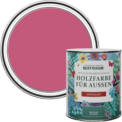 Rust-Oleum Holzfarbe Für Aussen, Wetterschutz, hochglanz, 750 ml, Himbeere Rust-Oleum Holzfarbe Für Aussen, Wetterschutz, hochglanz, 750 ml, Himbeere