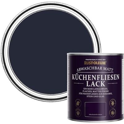 Rust-Oleum abwaschbare Küchenfliesenlack in dunkelblau mit Matt Finish Odyssee 750ML Rust-Oleum abwaschbare Küchenfliesenlack in dunkelblau mit Matt Finish Odyssee 750ML