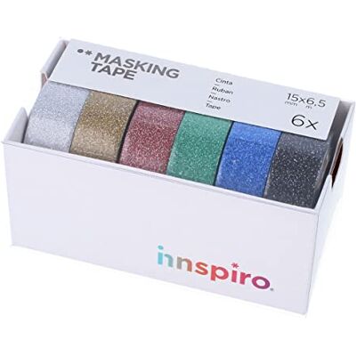 Innspiro Modell 17503 Dekoratives Malerkreppband-Set - 6 Rollen Innspiro Modell 17503 Dekoratives Malerkreppband-Set - 6 Rollen