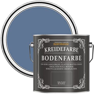 Rust-Oleum blau strapazierfähige, kratzfeste Bodenfarbe für Holz und Beton Blauer Fluss 2,5 Litres Rust-Oleum blau strapazierfähige, kratzfeste Bodenfarbe für Holz und Beton Blauer Fluss 2,5 Litres