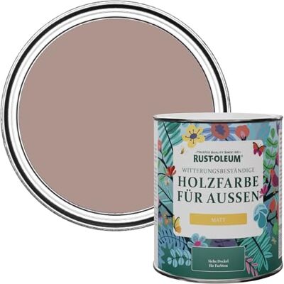 Rust-Oleum Holzfarbe Für Aussen, Wetterschutz, Matt, 750 ml, Zierkirsche Rust-Oleum Holzfarbe Für Aussen, Wetterschutz, Matt, 750 ml, Zierkirsche