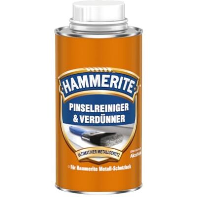 Hammerite Pinselreiniger und Verdünner, Spezialverdünner und Reinigungsmittel für lösemittelhaltige -Lacke, 500ml Hammerite Pinselreiniger und Verdünner, Spezialverdünner und Reinigungsmittel für lösemittelhaltige -Lacke, 500ml