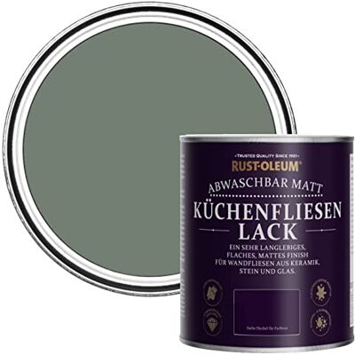 Rust-Oleum abwaschbare Küchenfliesenlack in dunkelgrün mit Matt Finish Gelassenheit 750ML Rust-Oleum abwaschbare Küchenfliesenlack in dunkelgrün mit Matt Finish Gelassenheit 750ML