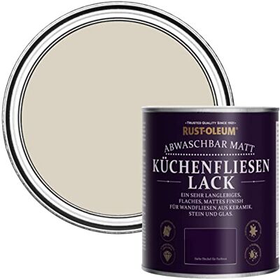 Rust-Oleum abwaschbare Küchenfliesenlack in beige mit Matt Finish Jute 750ML Rust-Oleum abwaschbare Küchenfliesenlack in beige mit Matt Finish Jute 750ML