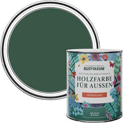Rust-Oleum Holzfarbe Für Aussen, Wetterschutz, Seidenglanz, 750 ml, Kiefernwald Rust-Oleum Holzfarbe Für Aussen, Wetterschutz, Seidenglanz, 750 ml, Kiefernwald