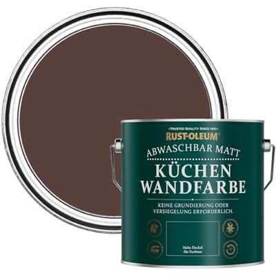 Rust-Oleum abwaschbare matte, geruchsarme rot Küchenwandfarbe Valentina 2,5 Litres Rust-Oleum abwaschbare matte, geruchsarme rot Küchenwandfarbe Valentina 2,5 Litres