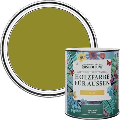 Rust-Oleum Holzfarbe Für Aussen, Wetterschutz, Matt, 750 ml, Olive Rust-Oleum Holzfarbe Für Aussen, Wetterschutz, Matt, 750 ml, Olive