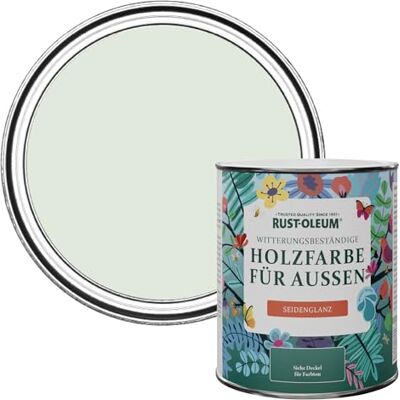 Rust-Oleum Holzfarbe Für Aussen, Wetterschutz, Seidenglanz, 750 ml, Salbei-Nebel Rust-Oleum Holzfarbe Für Aussen, Wetterschutz, Seidenglanz, 750 ml, Salbei-Nebel