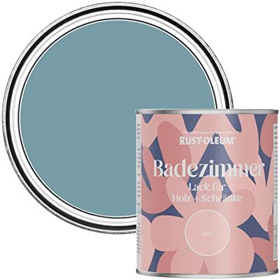 Rust-Oleum feuchtigkeitsresistente blau Badezimmerholz- und Schrankfarbe in Matt Finish Pazifikstaat 750ML Rust-Oleum feuchtigkeitsresistente blau Badezimmerholz- und Schrankfarbe in Matt Finish Pazifikstaat 750ML
