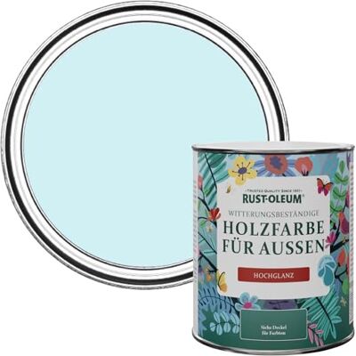 Rust-Oleum Gartenfarbe, schimmelresistent, hochglanz, 750 ml, Eukalyptus Rust-Oleum Gartenfarbe, schimmelresistent, hochglanz, 750 ml, Eukalyptus