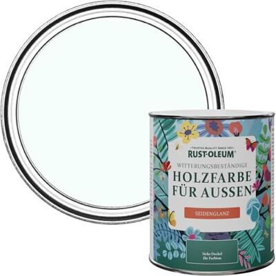 Rust-Oleum Holzfarbe Für Aussen, Wetterschutz, Seidenglanz, 750 ml, Eiskappe Rust-Oleum Holzfarbe Für Aussen, Wetterschutz, Seidenglanz, 750 ml, Eiskappe