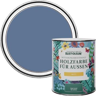 Rust-Oleum Holzfarbe Für Aussen, Wetterschutz, Matt, 750 ml, Blauer Fluss Rust-Oleum Holzfarbe Für Aussen, Wetterschutz, Matt, 750 ml, Blauer Fluss