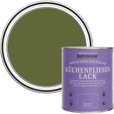 Rust-Oleum abwaschbare Küchenfliesenlack in grün mit Hochglanz Finish Jasper 750ML Rust-Oleum abwaschbare Küchenfliesenlack in grün mit Hochglanz Finish Jasper 750ML