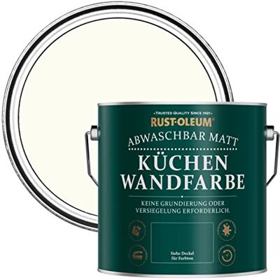 Rust-Oleum abwaschbare matte, geruchsarme weiß Küchenwandfarbe Porzellan 2,5 Litres Rust-Oleum abwaschbare matte, geruchsarme weiß Küchenwandfarbe Porzellan 2,5 Litres