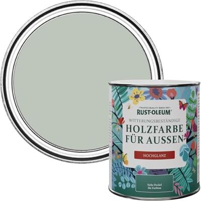 Rust-Oleum Gartenfarbe, schimmelresistent, hochglanz, 750 ml, Kreidegrün Rust-Oleum Gartenfarbe, schimmelresistent, hochglanz, 750 ml, Kreidegrün
