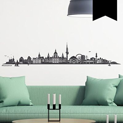 WANDKINGS Wandtattoo Skyline Hannover 100 x 20 cm schwarz erhältlich in 33 Farben WANDKINGS Wandtattoo Skyline Hannover 100 x 20 cm schwarz erhältlich in 33 Farben