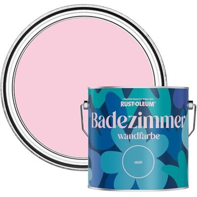 Rust-Oleum rosa feuchtigkeitsresistente Badezimmerwandfarbe Matt Finish Süßer Traum 2,5 litres Rust-Oleum rosa feuchtigkeitsresistente Badezimmerwandfarbe Matt Finish Süßer Traum 2,5 litres