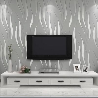 Hanmero Moderne Wasserpflanze 3D Wandtapete - Wohnzimmer Dekor Hanmero Moderne Wasserpflanze 3D Wandtapete - Wohnzimmer Dekor