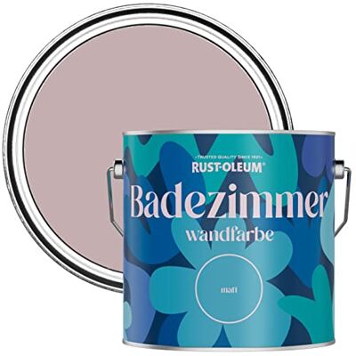 Rust-Oleum rosa feuchtigkeitsresistente Badezimmerwandfarbe Matt Finish Sanftes Licht 2,5 litres Rust-Oleum rosa feuchtigkeitsresistente Badezimmerwandfarbe Matt Finish Sanftes Licht 2,5 litres