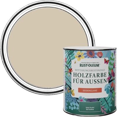 Rust-Oleum Holzfarbe Für Aussen, Wetterschutz, Seidenglanz, 750 ml, Khaki Grün Rust-Oleum Holzfarbe Für Aussen, Wetterschutz, Seidenglanz, 750 ml, Khaki Grün