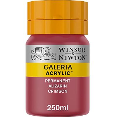 Winsor & Newton 2137466 Galeria Acrylfarbe, hohe Pigmentierung, lichtecht, buttrige Konsistenz, 250 ml Tube Permanent Alizarinkarmesin Winsor & Newton 2137466 Galeria Acrylfarbe, hohe Pigmentierung, lichtecht, buttrige Konsistenz, 250 ml Tube Permanent Alizarinkarmesin