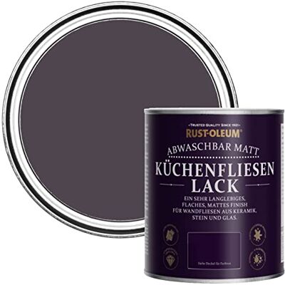 Rust-Oleum abwaschbare Küchenfliesenlack in lila mit Matt Finish Traubensaft 750ML Rust-Oleum abwaschbare Küchenfliesenlack in lila mit Matt Finish Traubensaft 750ML