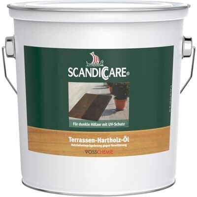 Scandiccare Terrassen-Hartholz-Öl 3L Holzöl dunkel Leinöl für Holz Holz Öl zur Pflege und Imprägnierung Leinölfirnis Holzöl dunkel geeignet für Teak, Bangkirai, Eukalyptus und Mahagoni Scandiccare Terrassen-Hartholz-Öl 3L Holzöl dunkel Leinöl für Holz Holz Öl zur Pflege und Imprägnierung Leinölfirnis Holzöl dunkel geeignet für Teak, Bangkirai, Eukalyptus und Mahagoni