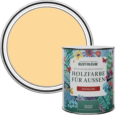 Rust-Oleum Holzfarbe Für Aussen, Wetterschutz, hochglanz, 750 ml, Senf Rust-Oleum Holzfarbe Für Aussen, Wetterschutz, hochglanz, 750 ml, Senf